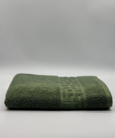 Prosop Bumbac 500 gr/mp, 70x130 cm, Dunga Greceasca, Verde Kaki C1117 [1]