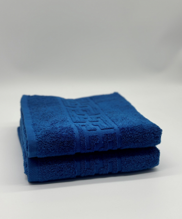 Set 2 Prosoape Bumbac 500 gr/mp, 50x90 cm, Dunga Greceasca, Albastru C1133 [1]