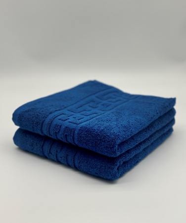 PROSOPE - Set 2 Prosoape Bumbac 500 gr/mp, 50x90 cm, Dunga Greceasca, Albastru C1133