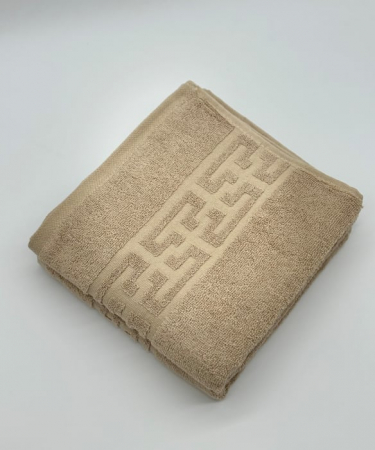 Set 2 Prosoape Bumbac 500 gr/mp, 50x90 cm, Dunga Greceasca, Bej C1143 [2]