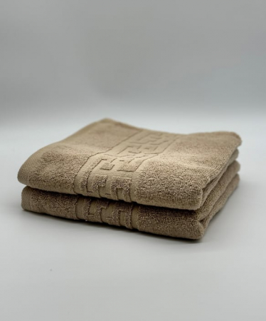 Set 2 Prosoape Bumbac 500 gr/mp, 50x90 cm, Dunga Greceasca, Bej C1143 [1]