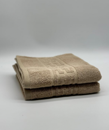 PROSOPE - Set 2 Prosoape Bumbac 500 gr/mp, 50x90 cm, Dunga Greceasca, Bej C1143