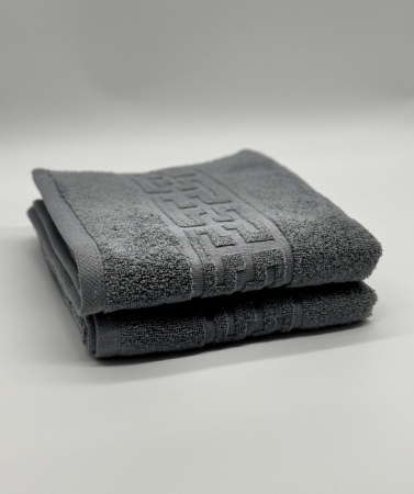 PROSOPE - Set 2 Prosoape Bumbac 500 gr/mp, 50x90 cm, Dunga Greceasca, Gri C1155