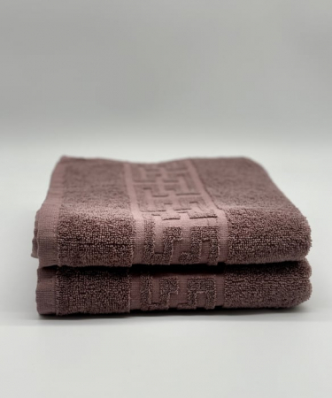 Set 2 Prosoape Bumbac 500 gr/mp, 50x90 cm, Dunga Greceasca, Maro C1138 [1]