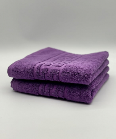 Set 2 Prosoape Bumbac 500 gr/mp, 50x90 cm, Dunga Greceasca, Mov C1142 [1]