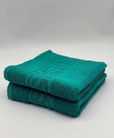 PROSOPE - Set 2 Prosoape Bumbac 500 gr/mp, 50x90 cm, Dunga Greceasca, Verde C1127