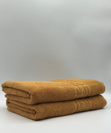 PROSOPE - Set 2 Prosoape Bumbac 500 gr/mp, 70x130 cm, Dunga Greceasca, Galben C1193