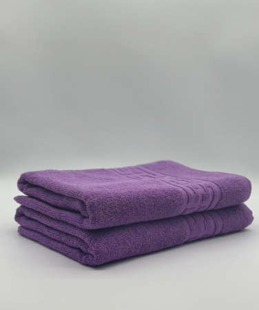 PROSOPE - Set 2 Prosoape Bumbac 500 gr/mp, 70x130 cm, Dunga Greceasca, Mov C1194