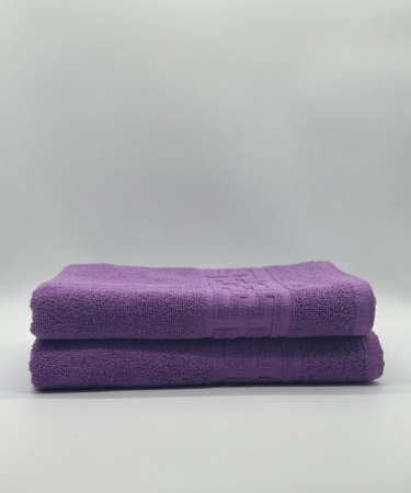 Set 2 Prosoape Bumbac 500 gr/mp, 70x130 cm, Dunga Greceasca, Mov C1194 [1]