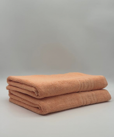 PROSOPE - Set 2 Prosoape Bumbac 500 gr/mp, 70x130 cm, Dunga Greceasca, Portocaliu C1196