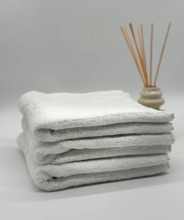 Set 3 Prosoape Bumbac 500 gr/mp, 50x90 cm, Dunga Greceasca, Alb C1144 [3]