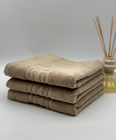 PROSOPE - Set 3 Prosoape Bumbac 500 gr/mp, 50x90 cm, Dunga Greceasca, Bej C1150