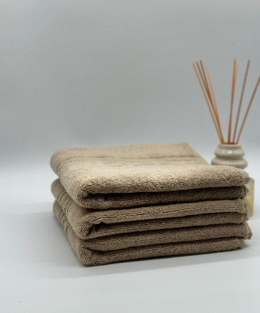 Set 3 Prosoape Bumbac 500 gr/mp, 50x90 cm, Dunga Greceasca, Bej C1150 [2]