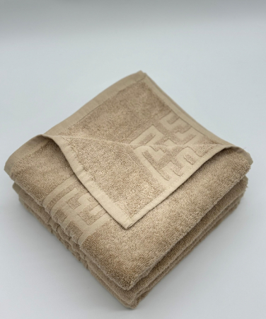 Set 3 Prosoape Bumbac 500 gr/mp, 50x90 cm, Dunga Greceasca, Bej C1150 [3]