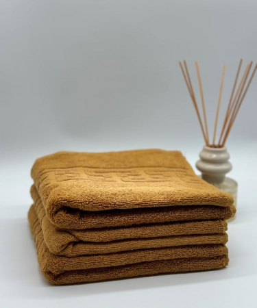 Set 3 Prosoape Bumbac 500 gr/mp, 50x90 cm, Dunga Greceasca, Galben Mustar C1147 [3]