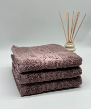 Set 3 Prosoape Bumbac 500 gr/mp, 50x90 cm, Dunga Greceasca, Maro C1137 [2]