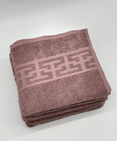 Set 3 Prosoape Bumbac 500 gr/mp, 50x90 cm, Dunga Greceasca, Maro C1137 [3]