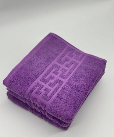 Set 3 Prosoape Bumbac 500 gr/mp, 50x90 cm, Dunga Greceasca, Mov C1141 [2]