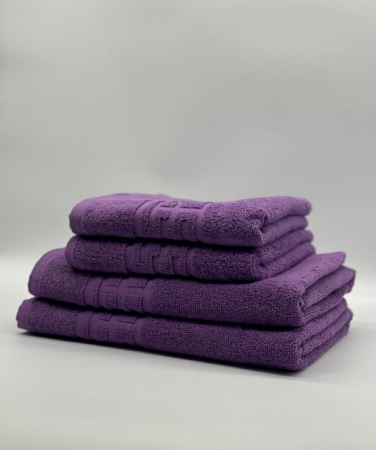 PROSOPE - Set 4 Prosoape Bumbac 500 gr/mp, Dunga Greceasca, Mov C1226