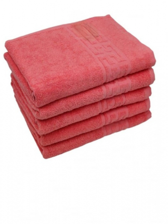 PROSOPE - Set 5 Prosoape Bumbac 500 gr/mp, 70x130 cm, Dunga Greceasca, Roz C1253