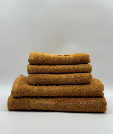 Set 5 Prosoape Bumbac 500 gr/mp, Dunga Greceasca, Galben Mustar C1224 [1]