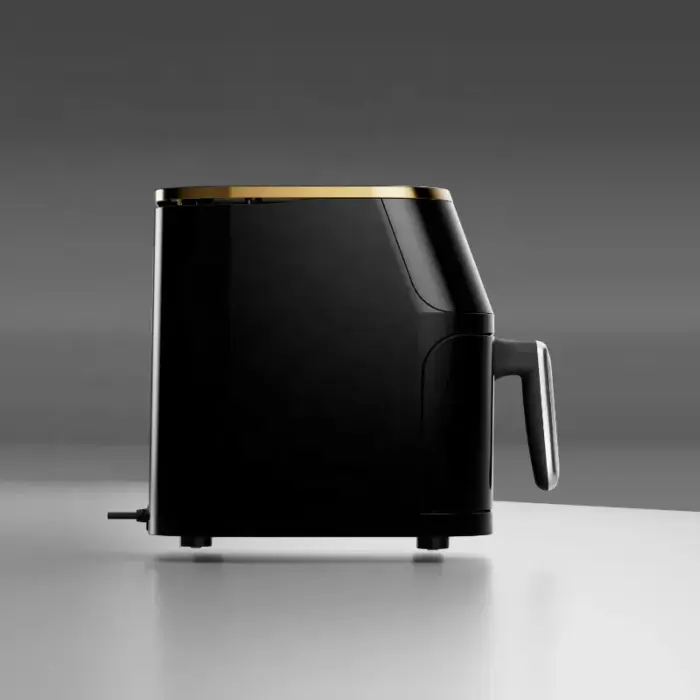 10 L forrólevegős fritőz Airfryer, 2400 W, olaj nélküli, 10 előre beállított program, digitális LED kijelző, állítható hőmérséklet 80–200°C, automatikus kikapcsolás, üvegbetétes edény, rozsdamentes ac [6]