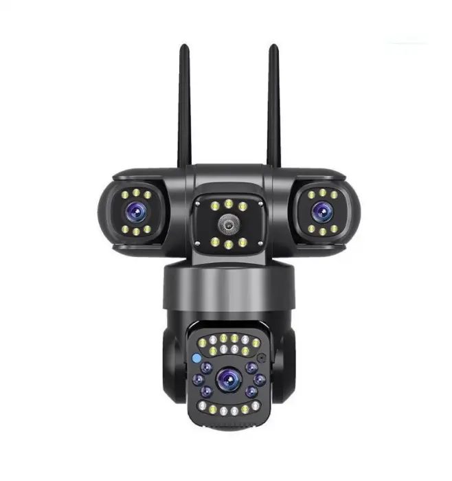 2 db Prémium WiFi Kamera Csomag – 360° Védelem, 3 Lencse, Színes Éjjellátás, Távoli Elérés Telefonról [2]
