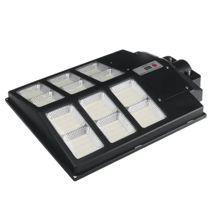 600W LED Napelemes Utcai Lámpa, Mozgásérzékelővel és Távirányítóval, 1800 lm, 12–14 órás Működési Idő, Automatikus Vezérlés – IP65, 2–4 m-es Telepítéshez, Ideális Udvarokhoz, Sétányokhoz és Parkolókho [4]