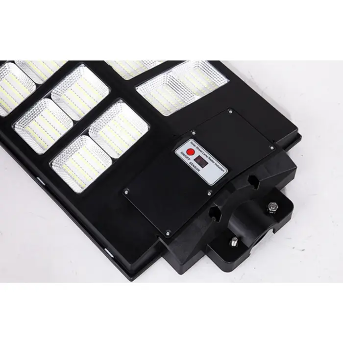 800W LED Napelemes Lámpa Beépített Napelemes Panellel, Mozgásérzékelővel, 3 Világítási Móddal, Távirányítóval és Állvánnyal, IP65 – Ideális Udvarokhoz, Sétányokhoz, Parkolókhoz és Kunyhókhoz [5]