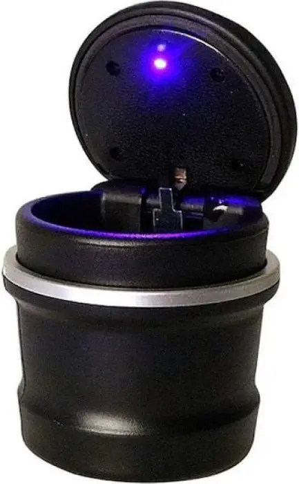 Autós Hamutartó LED-del – Kompakt Kialakítás, Éjszakai Világítás, Beépített Cigarettafogó [5]