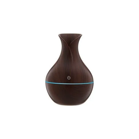 Barna Aromaterápiás Párásító, 130 ml, 30 ml/h, 1,49 W, 9,5x15 cm, 4 Óra Autonómia Automatikus Kikapcsolással, USB Táplálás [5]