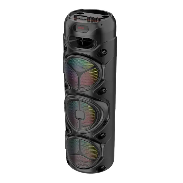 Boxă portabilă ZQS8308, 450W PMPO, 3 difuzoare 8 , Bluetooth, FM, AUX, USB, RGB, microfon wireless, telecomandă, acumulator 6000 mAh [6]