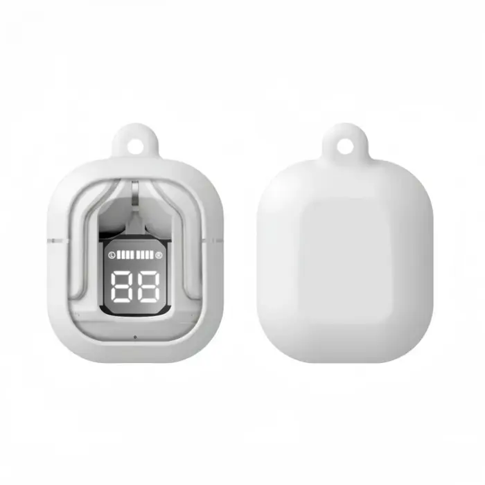 Átlátszó TWS vezeték nélküli fülhallgató, 8D Dolby hangzás, Bluetooth 5.3, Gyors Type-C töltés, vízálló, telefonokhoz kompatibilis [18]