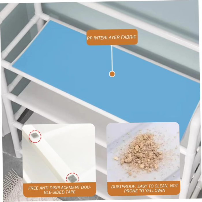 Multifunkciós Előszobai Fogas, 5 Cipőpolccal és 8 Dupla Kampóval, Modern Rendszerező Stabil Szerkezettel, Praktikus Kialakítás a Hatékony Tároláshoz [4]