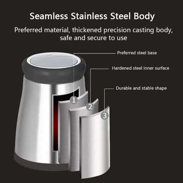 Elektromos Aprító 3L – Hús és Zöldség, Prime Heim, 1000W, 4 Magas Minőségű Rozsdamentes Acél Kés, 3L Őrlőedény, Rozsdamentes Acél, Ezüst [3]