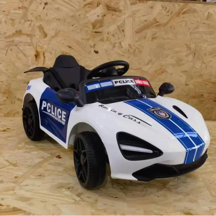 Elektromos rendőrautó gyerekeknek 2-5 éveseknek, 6V, 3 sebesség, 86 x 56 x 39 cm, távirányító [6]