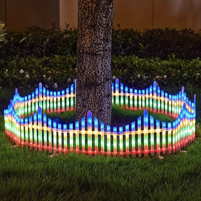 LED Fényfüzér Kerítés, 3 m, 8 Világítási Programmal, Beltéri és Kültéri Használatra, 220 V Tápellátás, Színes [2]
