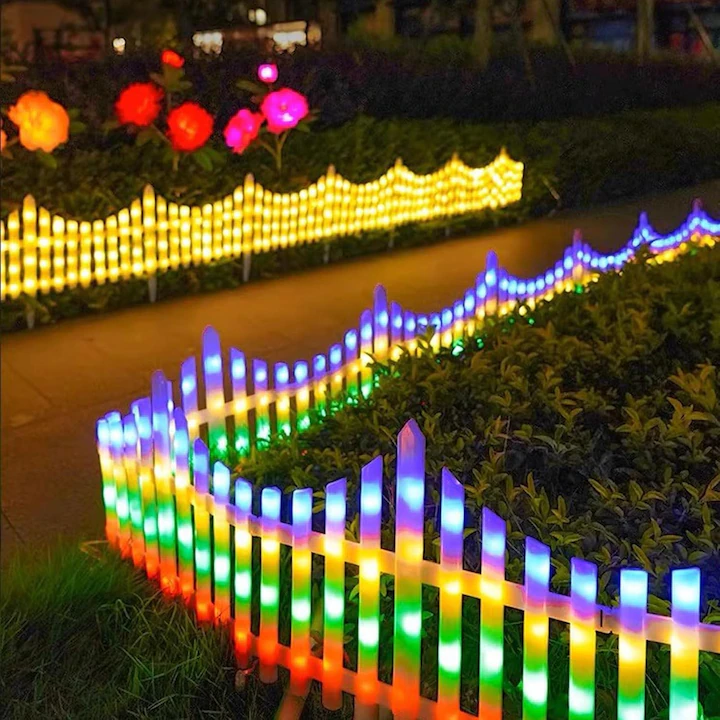 LED Fényfüzér Kerítés, 3 m, 8 Világítási Programmal, Beltéri és Kültéri Használatra, 220 V Tápellátás, Színes [3]
