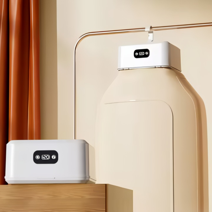 Hordozható Elektromos Ruhaszárító, Összecsukható Mini Szárítószekrény, 3D Air Drying, 400W, Gyors Szárítás 30 Perc–6 Óra, Állandó Hőmérséklet, 10 kg Kapacitás, Kompakt és Összecsukható, Lakásba és Uta [10]