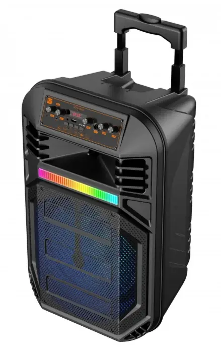 Hordozható hangszóró Troller 12 col, Bluetooth, 400W PMPO, TWS/FM/USB funkciók, 2400mAh akkumulátor, 1,5 óra üzemidő, ideális bulikhoz és eseményekhez [2]