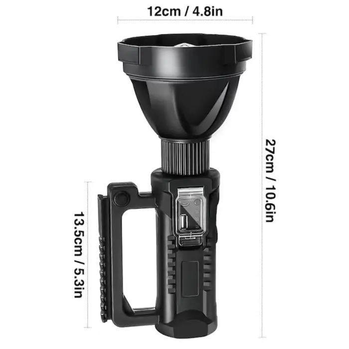 Hordozható LED lámpa állvánnyal, powerbank funkcióval, USB töltéssel, 4 világítási móddal, vízálló [5]