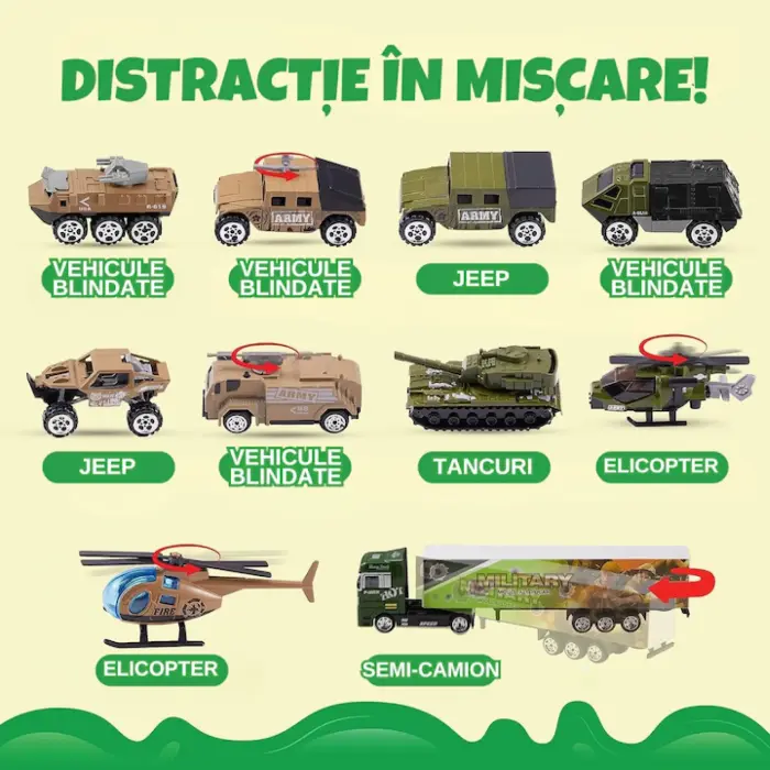 Játék teherautó utánfutóval 12 darabos készlet – Pull-back, súrlódás és nyitható ajtók funkcióval, 3–7 éves gyerekeknek [5]