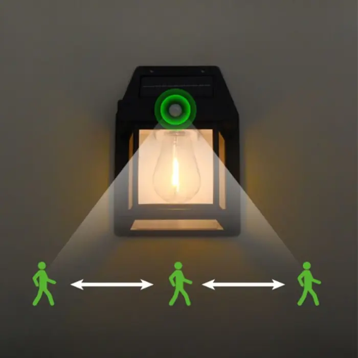 JF888 LED napelemes fali lámpa, mozgásérzékelő, 40W [3]