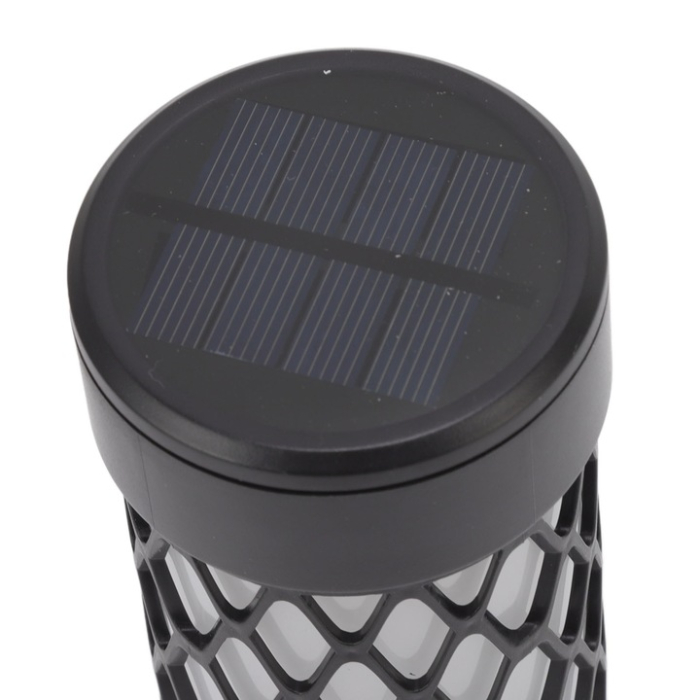 Napelemes LED kerti lámpa 37 cm, meleg fény, IP65 vízálló, automatikus töltés, kültéri használatra, dekoratív gyep világítás [4]