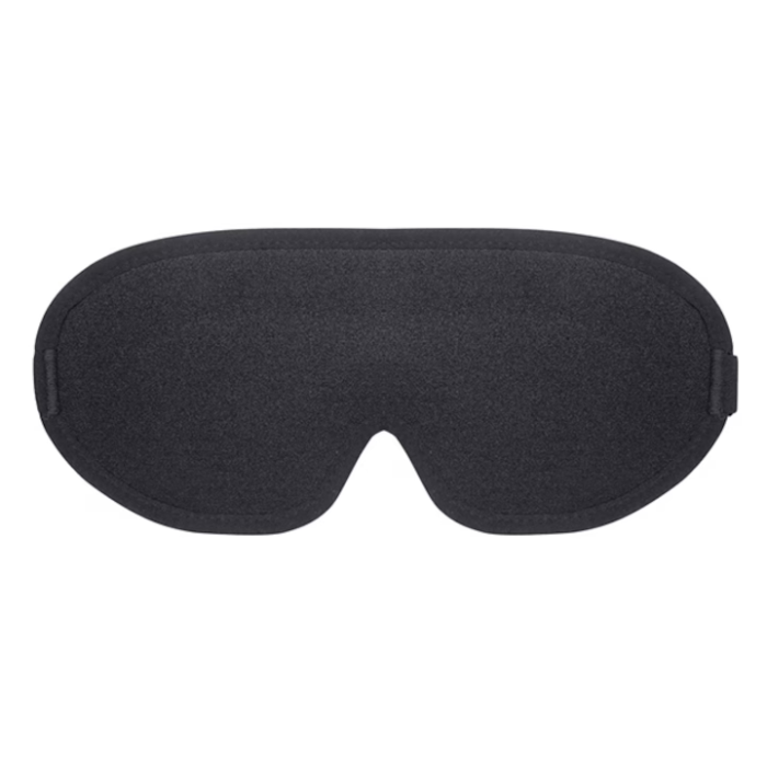 Ergonomikus alvómaszk, puha és kényelmes anyag, fényzáró design, relaxáló hatás mély alváshoz, fekete [3]