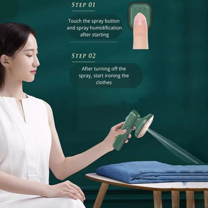 2 az 1-ben Ultra-Hordozható Mini Vasaló, Száraz/Nedves Vasalás, 30W, 220V, Kompakt Kialakítás Utazáshoz és Otthoni Használatra [9]