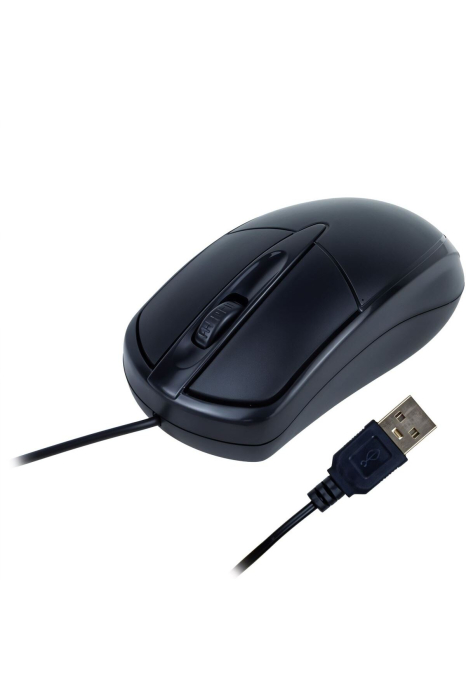 M045 Vezetékes Optikai Egér, USB Csatlakozással, LED Világítással, Ergonomikus Kialakítással, PC-hez, Laptophoz és Asztali Számítógéphez, 12 x 8 x 4 cm [2]