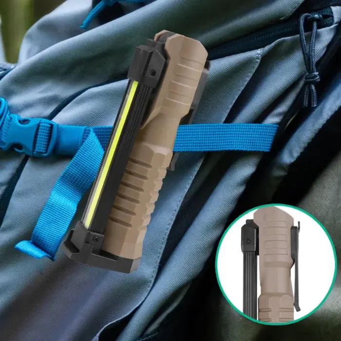 Multifunkcionális COB LED Munkalámpa – 400 lm, 360°-ban állítható, Mágneses és Power Bank funkció, USB-C [3]