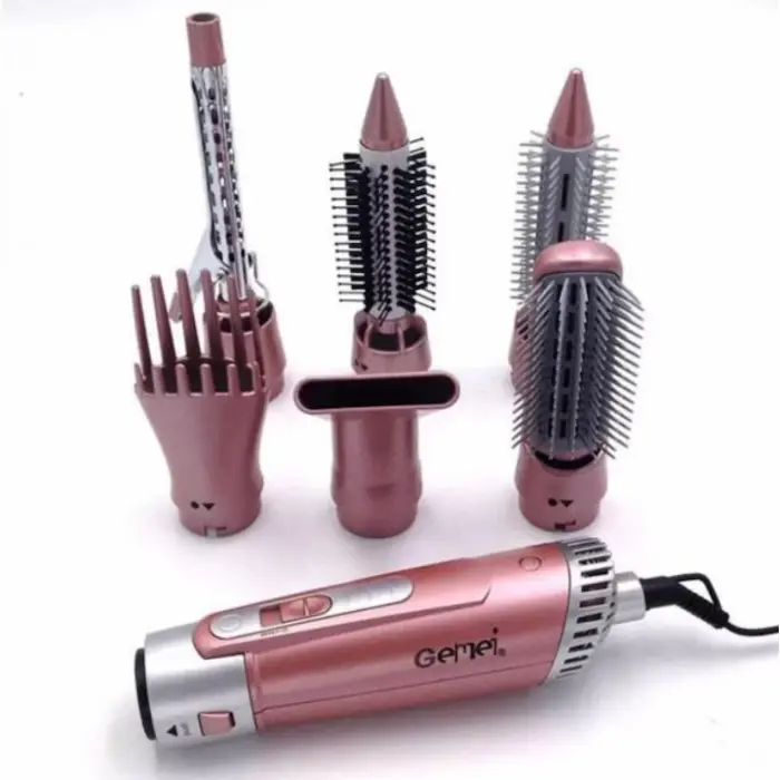 Multifunkcionális Hajszárító és Formázó Készülék, 6 Tartozékkal, 2200W, Gyöngyházrózsaszín [5]