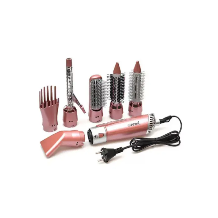 Multifunkcionális Hajszárító és Formázó Készülék, 6 Tartozékkal, 2200W, Gyöngyházrózsaszín [4]
